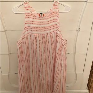 Lou & Grey Orange and White Tank Dress